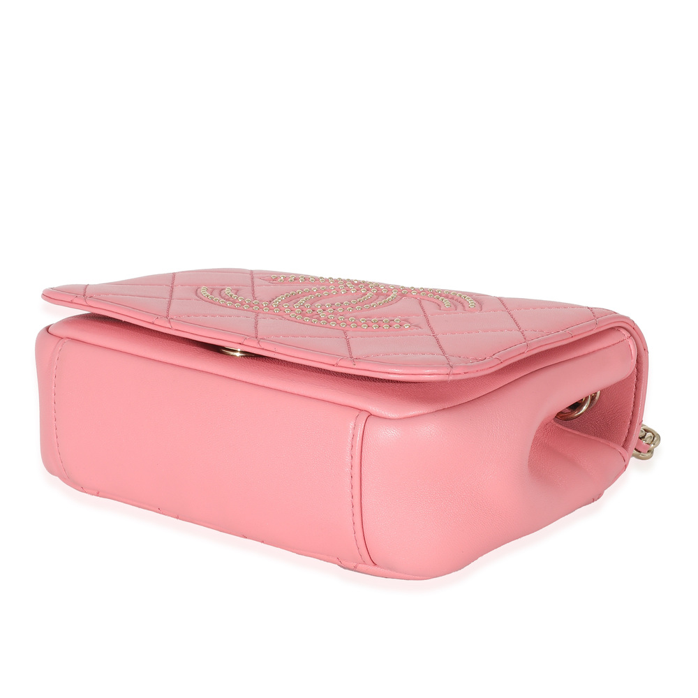 Chanel Pink Quilted Calfskin Beauty Begins Flap Bag - Picture 5 of 6